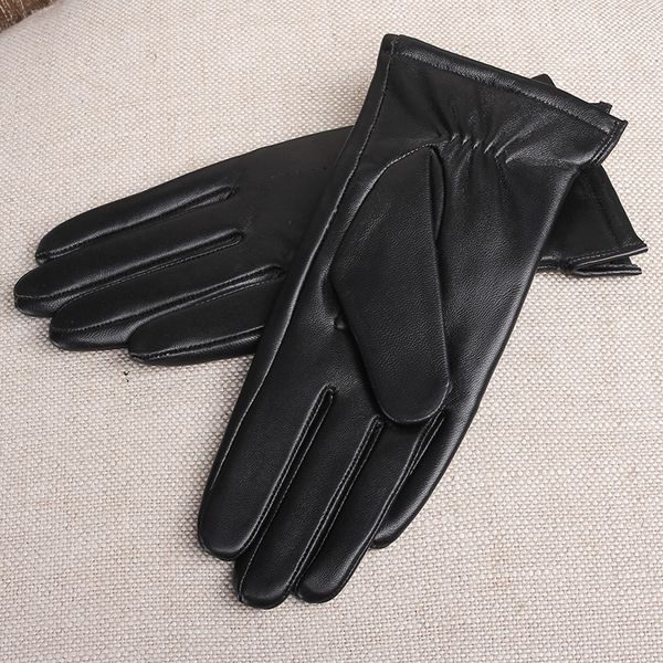 gours women' genuine leather gloves black classic sheepskin touch screen gloves winter thick warm fashion mittens new gsl076 201104, Blue;gray
gours women' genuine leather gloves black classic sheepskin touch screen gloves winter thick warm fashion mittens new gsl076 201104, Blue;gray