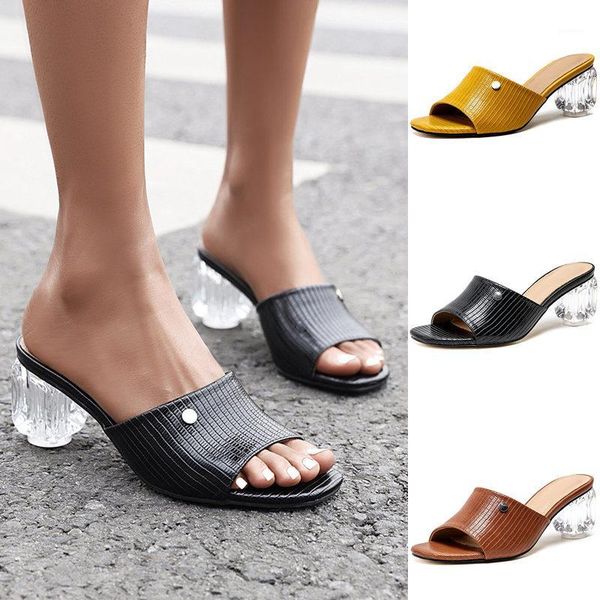 2020 women sandals shoes celebrity wearing simple style high heels woman transparent heels yellow slippers pumps mule footwear1, Black
2020 women sandals shoes celebrity wearing simple style high heels woman transparent heels yellow slippers pumps mule footwear1, Black