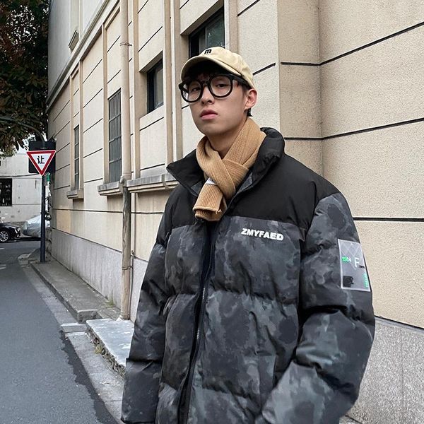 camouflage patchwork puffer jackets and bubble coats for men winter warm clothing 2020 fashion trends stand collar fluffy padded1, Black
camouflage patchwork puffer jackets and bubble coats for men winter warm clothing 2020 fashion trends stand collar fluffy padded1, Black
