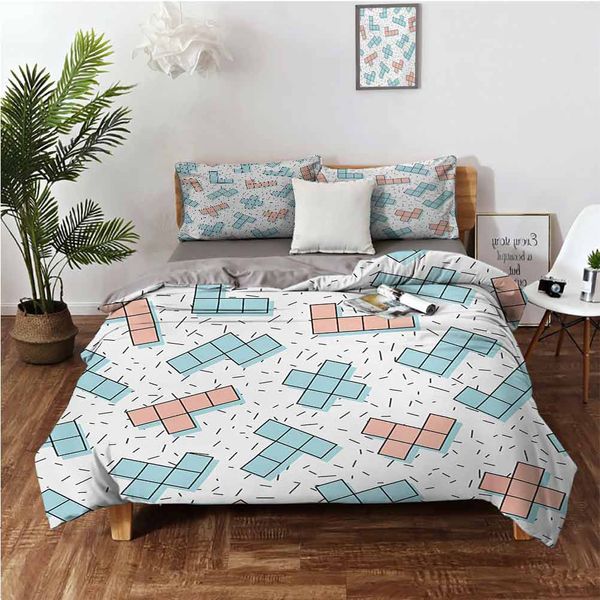 geometric patterns in retro memphis style abstract artwork with rectangles simple artbedding 3-piece set
geometric patterns in retro memphis style abstract artwork with rectangles simple artbedding 3-piece set