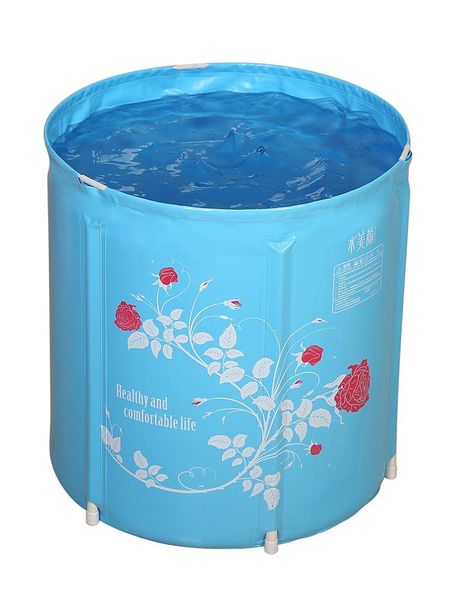 Collapsible Bathing Bath Barrel Plastic Household Insulation Children Thickening Bath Artifact Tub Tub