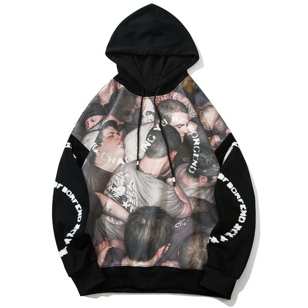 2021 new vintage print patchwork harajuku hip hop streetwear hoodie men autumn winter cotton loose hooded sweatshirts black 7f6l
2021 new vintage print patchwork harajuku hip hop streetwear hoodie men autumn winter cotton loose hooded sweatshirts black 7f6l