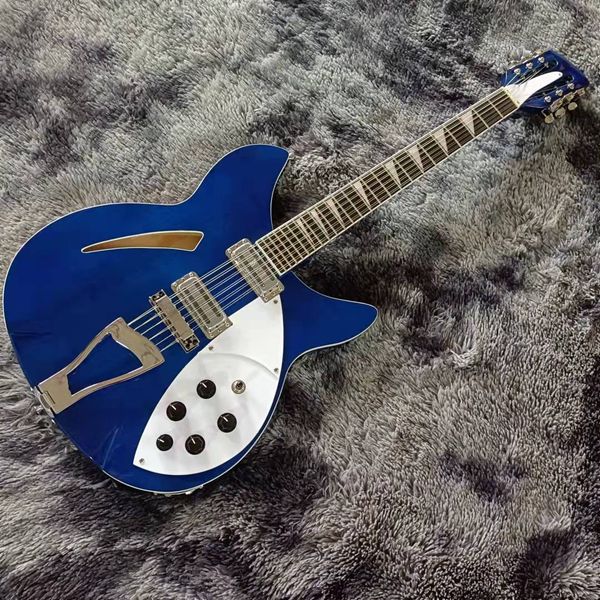 12 string model 330 electric guitar blue 24 frets semi hollow body 2 toaster ric pickups
12 string model 330 electric guitar blue 24 frets semi hollow body 2 toaster ric pickups