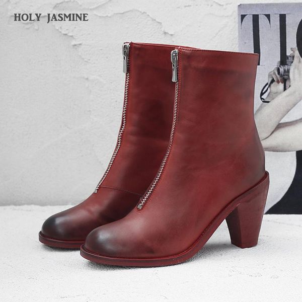 genuine leather 2020 autumn new shoes handsome motorcycle boots zipper decoration runway women keep warm ankle boots for women, Black
genuine leather 2020 autumn new shoes handsome motorcycle boots zipper decoration runway women keep warm ankle boots for women, Black
