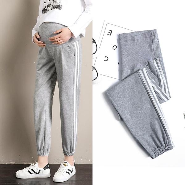 171# maternity pants spring autumn casual pants side strip comfy belly support elastic waist maternity trousers, White
171# maternity pants spring autumn casual pants side strip comfy belly support elastic waist maternity trousers, White