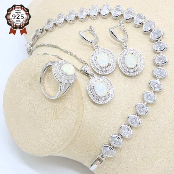 oval white opal necklace pendant ring earrings silver color jewelry set for women zircon bracelet gift box
oval white opal necklace pendant ring earrings silver color jewelry set for women zircon bracelet gift box