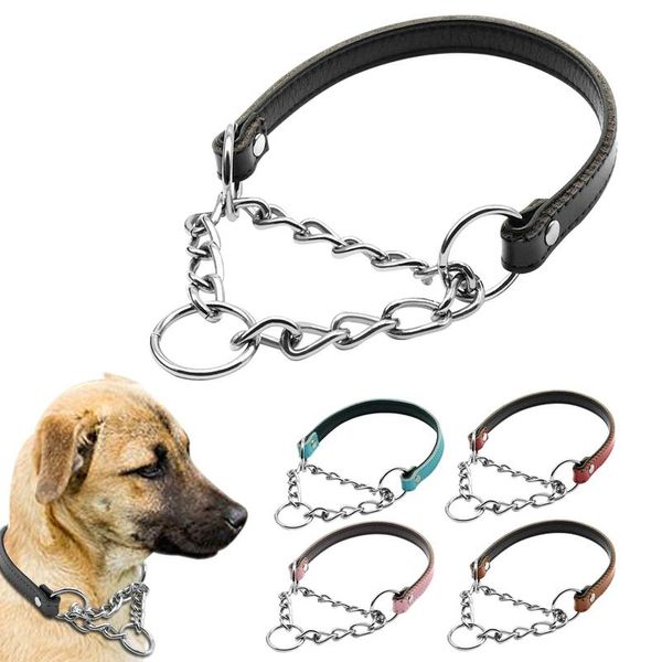 durable dog chain training collar pu leather padded pet neck strap heavy duty pets chain chocker collars for small med sqcfsu
durable dog chain training collar pu leather padded pet neck strap heavy duty pets chain chocker collars for small med sqcfsu