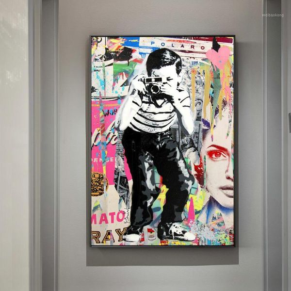 paintings boy taking pos street art canvas graffiti prints wall pictures for kids room cuadros decoration1
paintings boy taking pos street art canvas graffiti prints wall pictures for kids room cuadros decoration1