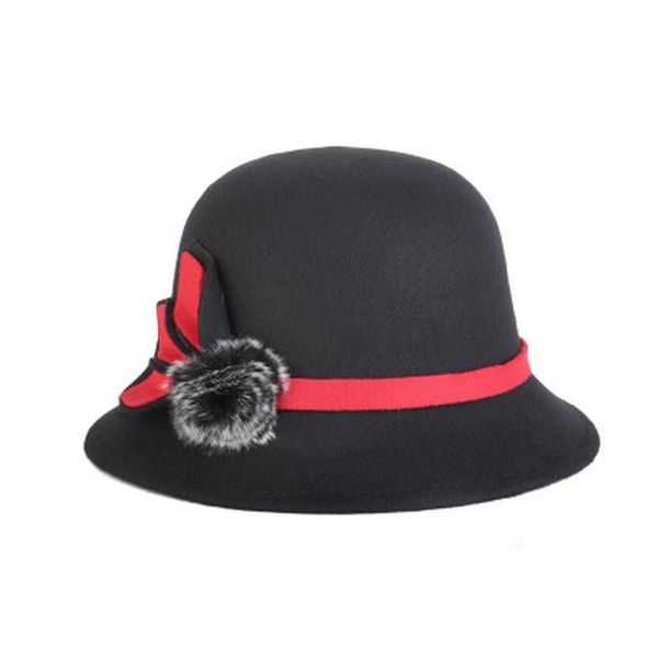 women dome fedora blend woolen l hat mom hats for autumn and winter fur ball decoration vintage bowler fedoras caps sqcots pingtoy, Black;white
women dome fedora blend woolen l hat mom hats for autumn and winter fur ball decoration vintage bowler fedoras caps sqcots pingtoy, Black;white