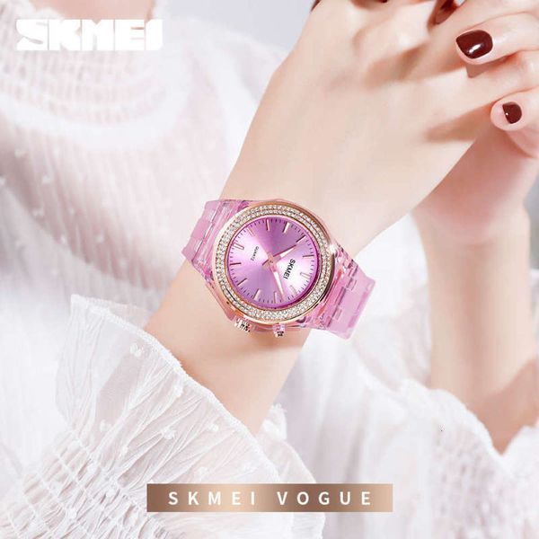 women's watch led skmei time beautiful color lights transparent water-proof diamond inlaid women's watch, Slivery;brown
women's watch led skmei time beautiful color lights transparent water-proof diamond inlaid women's watch, Slivery;brown