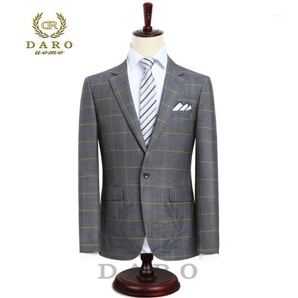 men's suits & blazers 2021 daro mens suit terno slim fit casual one button fashion grid blazer side vent jacket and pant for wedding pa, White;black
men's suits & blazers 2021 daro mens suit terno slim fit casual one button fashion grid blazer side vent jacket and pant for wedding pa, White;black