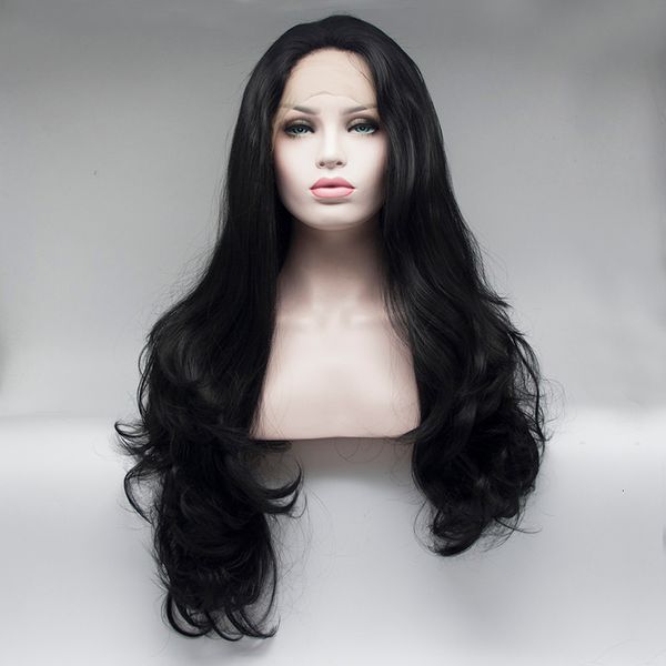 long lace wig body wave syntheic lace front wig for black women natural density pre plucked with baby hair, Black;brown
long lace wig body wave syntheic lace front wig for black women natural density pre plucked with baby hair, Black;brown