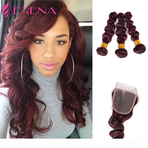 burgundy ombre peruvian hair with closure 99j peruvian loose wave with closure wine red human hair 3 bundles with closure, Black;brown
burgundy ombre peruvian hair with closure 99j peruvian loose wave with closure wine red human hair 3 bundles with closure, Black;brown