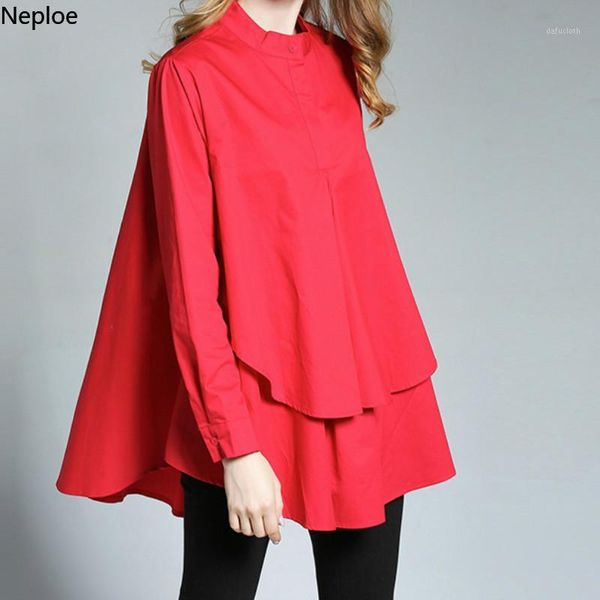 neploe irregular women blouses summer 2019 new stand collar long sleeve blusa loose ruffles patchwork ladies 435161, White
neploe irregular women blouses summer 2019 new stand collar long sleeve blusa loose ruffles patchwork ladies 435161, White