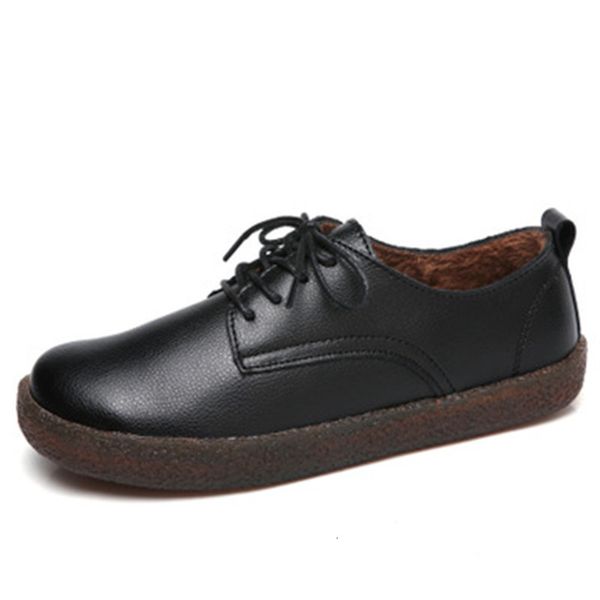 2021 new women genuine leather moccasins winter plush macio sole lace-up female students light shoes 38h2, Black
2021 new women genuine leather moccasins winter plush macio sole lace-up female students light shoes 38h2, Black