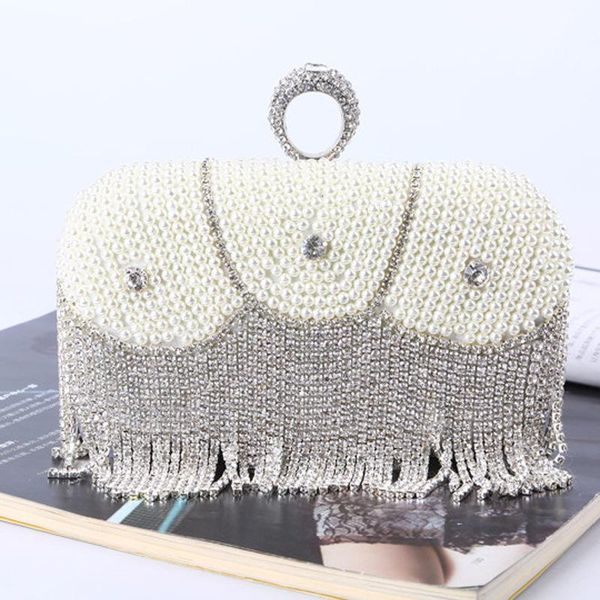 diamond ring dinner bag quality pearl clutch bag ladies bead embroidery rhinestone tassel evening
diamond ring dinner bag quality pearl clutch bag ladies bead embroidery rhinestone tassel evening