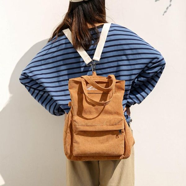 women bags fashion student backpack teenage girl book bag school bag multifunction corduroy shoulder backpack mochila feminina
women bags fashion student backpack teenage girl book bag school bag multifunction corduroy shoulder backpack mochila feminina