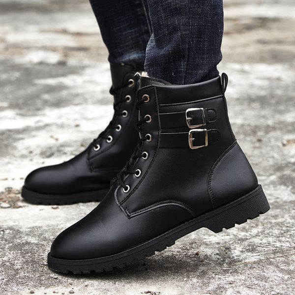 teenager youth trend- leather boots high-waisted short boots cowboy versatile solid bla mid-martin lady shoes -40, Black
teenager youth trend- leather boots high-waisted short boots cowboy versatile solid bla mid-martin lady shoes -40, Black