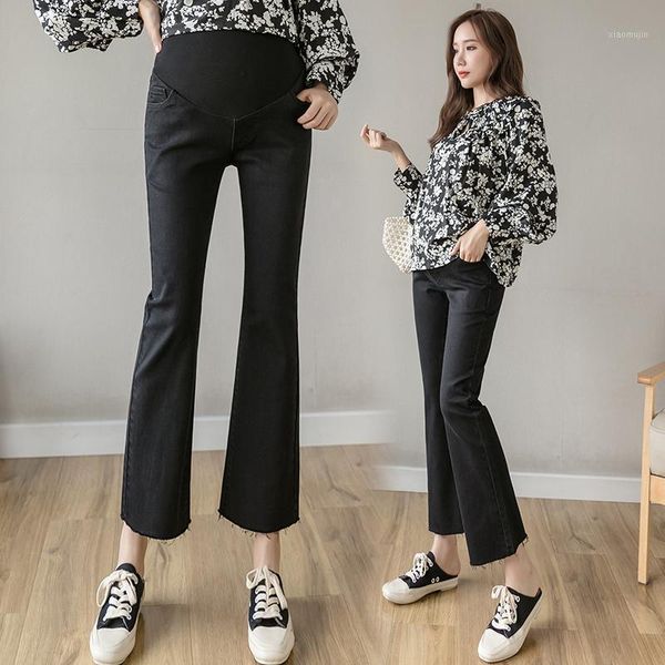 maternity bottoms 8931# boot cut 9/10 length black stretch denim jeans spring casual belly pants clothes for pregnant women pregnancy1, White
maternity bottoms 8931# boot cut 9/10 length black stretch denim jeans spring casual belly pants clothes for pregnant women pregnancy1, White