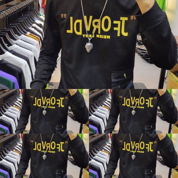 4ka1a 2020 autumn new fashion for personalized letter heavy industry drilling sweater men handsome printed slim sweater brand back qnklm, Black
4ka1a 2020 autumn new fashion for personalized letter heavy industry drilling sweater men handsome printed slim sweater brand back qnklm, Black