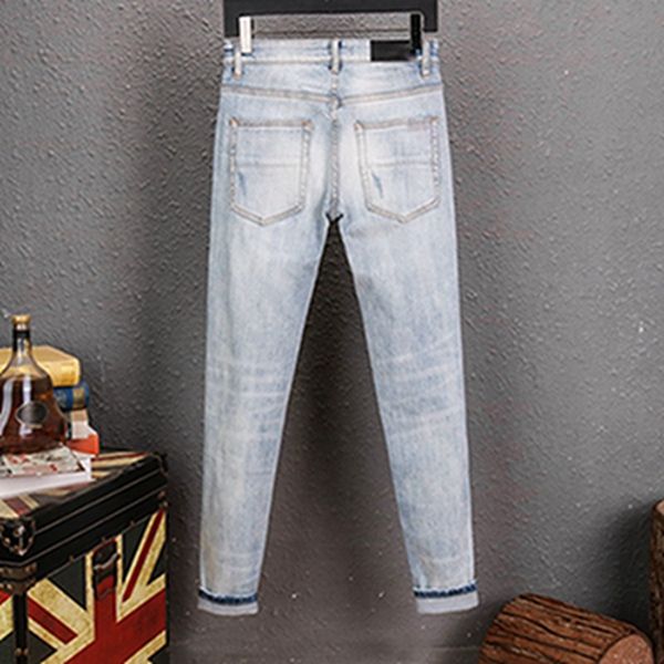 2021 mens fashion skinny straight slim ripped jeans men fashion mens street wear motorcycle biker jean pants jeans size 28-40 a3, Blue
2021 mens fashion skinny straight slim ripped jeans men fashion mens street wear motorcycle biker jean pants jeans size 28-40 a3, Blue