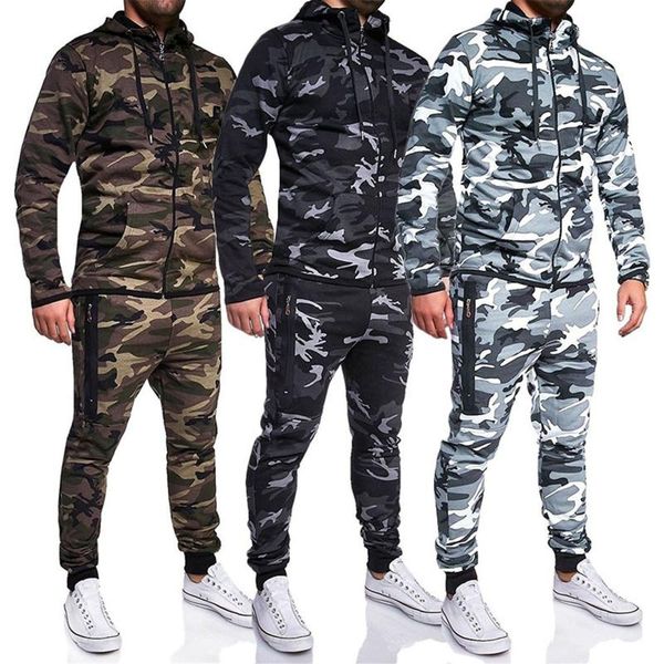 men sets camouflage casual tracksuit 2021 spring new camo jacket+pants sets men's sportswear hooded sweatshirt sweatsuit outdoor, White;black
men sets camouflage casual tracksuit 2021 spring new camo jacket+pants sets men's sportswear hooded sweatshirt sweatsuit outdoor, White;black