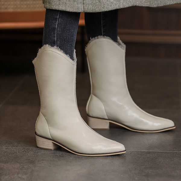 2020 snowboots genuine leather winter warm western with long toe pointed heel thick women's casual shoes mid calf boots z3nf, Black
2020 snowboots genuine leather winter warm western with long toe pointed heel thick women's casual shoes mid calf boots z3nf, Black