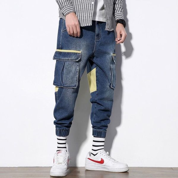 men's hip mutil pockets athletic fit jeans cargo pants men summer patchwork elastic loose big & tall relaxed fit denim pants1, Blue
men's hip mutil pockets athletic fit jeans cargo pants men summer patchwork elastic loose big & tall relaxed fit denim pants1, Blue