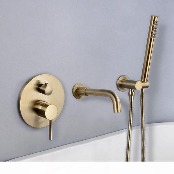 champagne gold in wall shower system and cold faucet bath mixer basin shower set brass bathroom hardware accessories bbycns packing2010
champagne gold in wall shower system and cold faucet bath mixer basin shower set brass bathroom hardware accessories bbycns packing2010