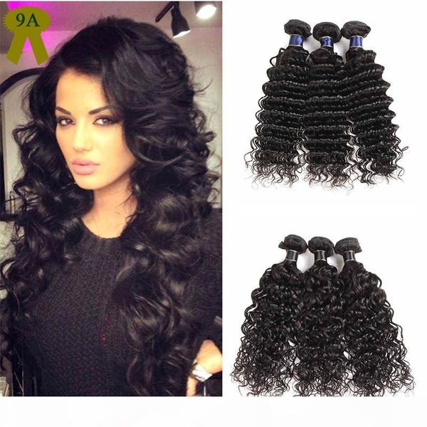 9a brazilian deep wave hair weft 3pcs lot brazilian water wave weave bundles indian hair weave virgin loose deep hair extension, Black
9a brazilian deep wave hair weft 3pcs lot brazilian water wave weave bundles indian hair weave virgin loose deep hair extension, Black