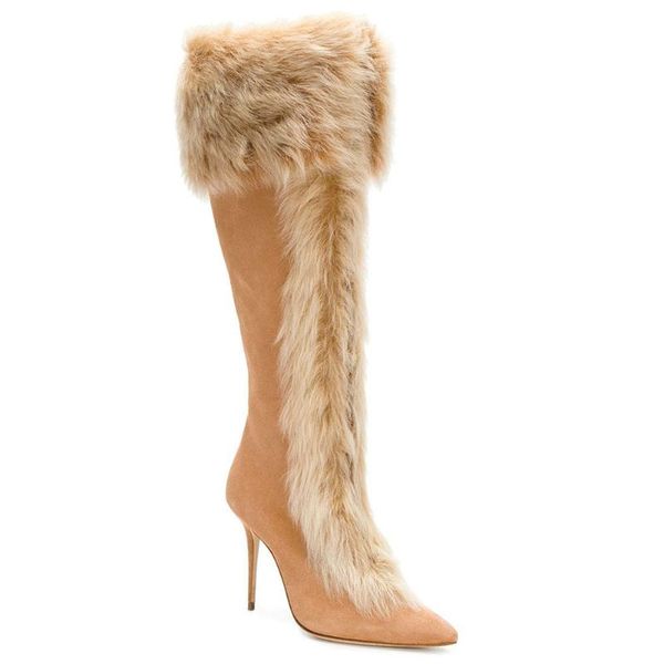 long boots women shoes thin heels high heeled hair sweet knee high boots winter pointed toe zip fur boot botas femininas, Black
long boots women shoes thin heels high heeled hair sweet knee high boots winter pointed toe zip fur boot botas femininas, Black