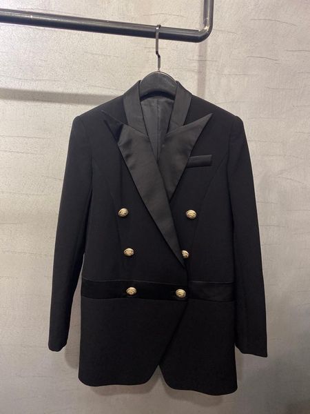 2021 spring women double breasted black blazer female luxury chic outerwear jacket coat gdnz 12.24, White;black
2021 spring women double breasted black blazer female luxury chic outerwear jacket coat gdnz 12.24, White;black
