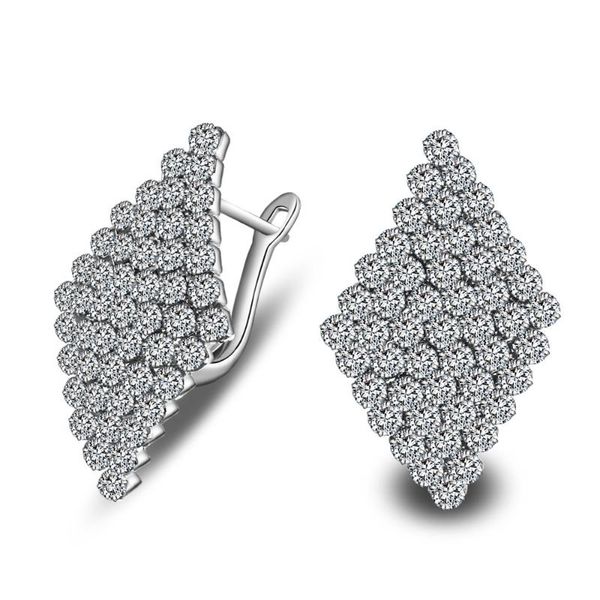 hoop & huggie luxury full crystal earrings silver color geometric rhombus for women wedding bridal jewelry valentines day gift, Golden;silver
hoop & huggie luxury full crystal earrings silver color geometric rhombus for women wedding bridal jewelry valentines day gift, Golden;silver