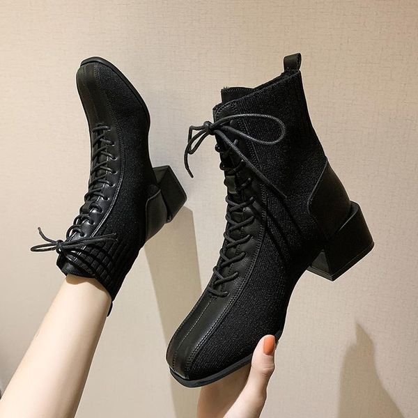 winter boots lady boots-women round toe rock shoes woman booties ladies luxury designer low heels booties 2020 fashion, Black
winter boots lady boots-women round toe rock shoes woman booties ladies luxury designer low heels booties 2020 fashion, Black