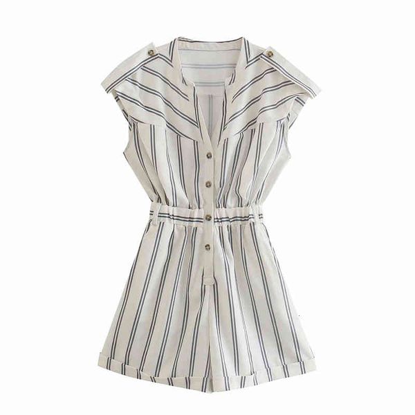 women's jumpsuits & rompers casual women turn-down collar 2021 summer fashion ladies high street draw back female striped ojzz, Black;white
women's jumpsuits & rompers casual women turn-down collar 2021 summer fashion ladies high street draw back female striped ojzz, Black;white
