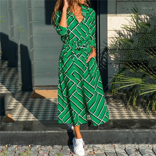 women dress stripe v-neck shirt long dress boho beach casual long sleeve elegant party vestidos1, Black;gray
women dress stripe v-neck shirt long dress boho beach casual long sleeve elegant party vestidos1, Black;gray