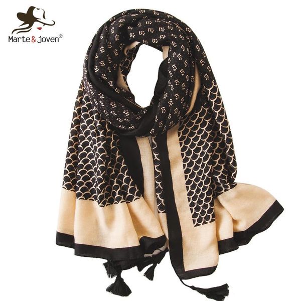 shawls marte&joven vintage mini floral print tassel black scarf for women elegant fish scale pattern long muslim shawl hijab, Blue;gray
shawls marte&joven vintage mini floral print tassel black scarf for women elegant fish scale pattern long muslim shawl hijab, Blue;gray