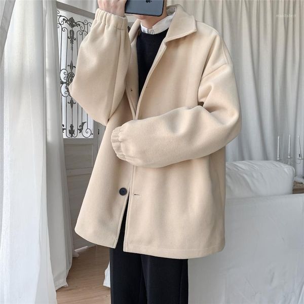 2020 autumn and winter new style woolen coat students relaxed casual large size jacket male1, Black
2020 autumn and winter new style woolen coat students relaxed casual large size jacket male1, Black