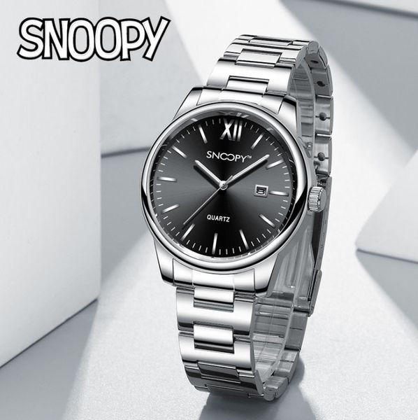 snoopy business quartz men's watch joker waterproof simple steel belt temperament students and men's electronic large dial, Slivery;brown
snoopy business quartz men's watch joker waterproof simple steel belt temperament students and men's electronic large dial, Slivery;brown
