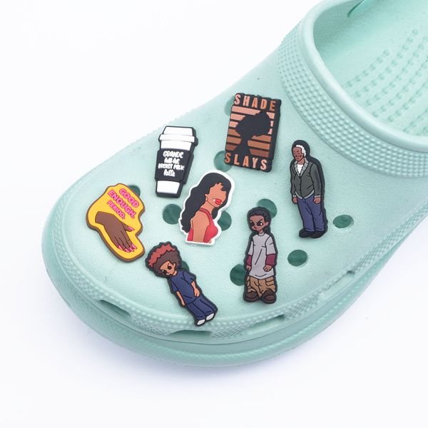 handmade soft pvc shoe charms for clogs, black lives matter, black women/africa/solidarity/teens/adults, White;pink
handmade soft pvc shoe charms for clogs, black lives matter, black women/africa/solidarity/teens/adults, White;pink