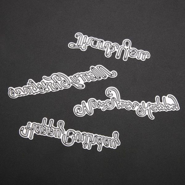 paper dies scrapbook diy album 4pcs/set card maker cutting metal cut die birthday happy new year merry christmas
paper dies scrapbook diy album 4pcs/set card maker cutting metal cut die birthday happy new year merry christmas
