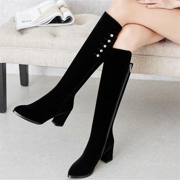 winter cashmere korean edition thin and thin middle barrel boots minimalism fashion keep warm high-heeled women boots size 34-391, Black
winter cashmere korean edition thin and thin middle barrel boots minimalism fashion keep warm high-heeled women boots size 34-391, Black