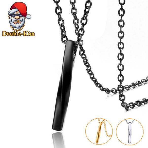 chains twisted column pendant necklace men hiphop rock street titanium stainless steel gold classic chain fashion man jewelry, Silver
chains twisted column pendant necklace men hiphop rock street titanium stainless steel gold classic chain fashion man jewelry, Silver