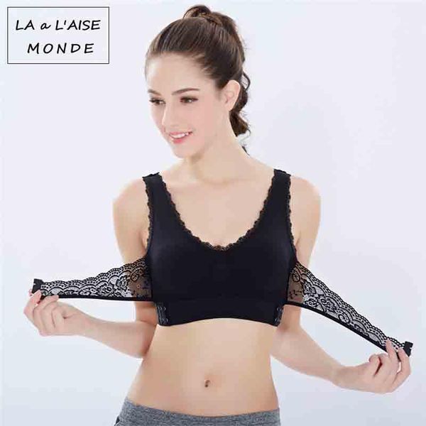 gym clothing lingerie lace solid color cross large size no steel ring running yoga bra shockproof sports underwear female1, White;black
gym clothing lingerie lace solid color cross large size no steel ring running yoga bra shockproof sports underwear female1, White;black
