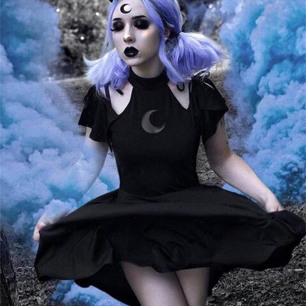 gothic punk moon pattern dress cold shoulder short sleeve women dress black elegant 2021 spring women high waist cool dresses, Black;gray
gothic punk moon pattern dress cold shoulder short sleeve women dress black elegant 2021 spring women high waist cool dresses, Black;gray