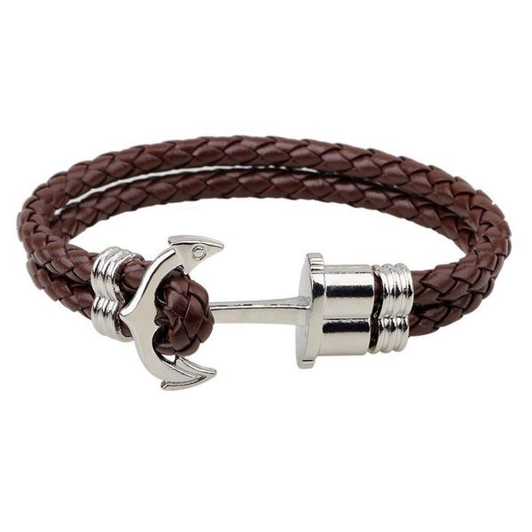 junwei fashion men's bracelet woven anchor leather bracelet navy punk hip hop friendship bracelets qylgzs
junwei fashion men's bracelet woven anchor leather bracelet navy punk hip hop friendship bracelets qylgzs
