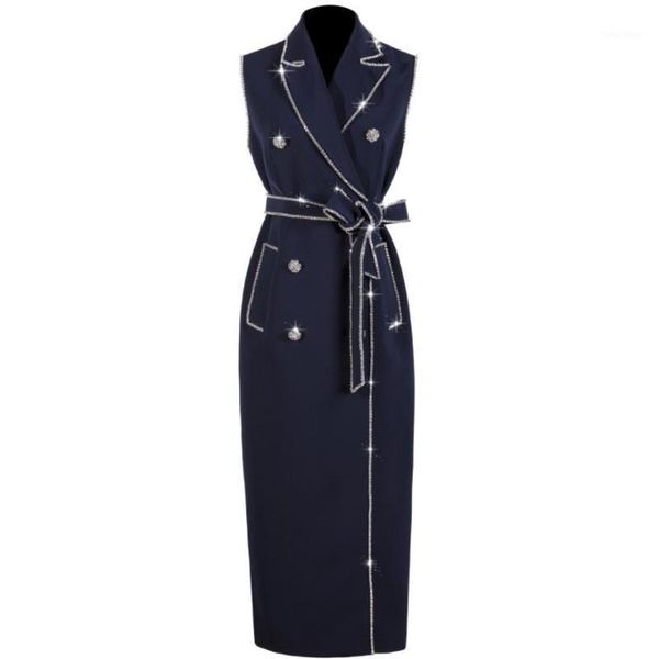 2020 new summer autumn fashion women dress turn-down collar double breasted high waist long sleeveless vest1, Black;white
2020 new summer autumn fashion women dress turn-down collar double breasted high waist long sleeveless vest1, Black;white