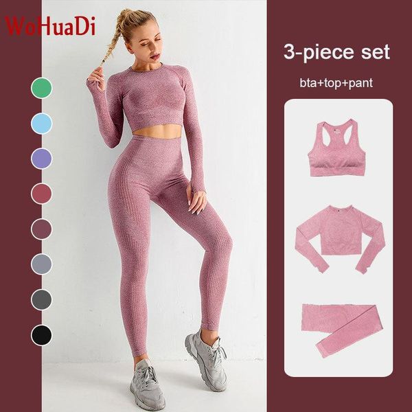 wohuadi 2/3 piece seamless yoga set women fitness sports long sleeve shirt push up leggings sports bra gym sportswear female, White;red
wohuadi 2/3 piece seamless yoga set women fitness sports long sleeve shirt push up leggings sports bra gym sportswear female, White;red