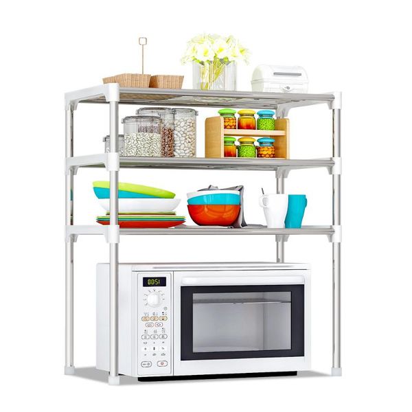 hooks & rails 2-tier/3-tier microwave shelf rack kitchen spice organizer storage bathroom book shoes shelve
hooks & rails 2-tier/3-tier microwave shelf rack kitchen spice organizer storage bathroom book shoes shelve