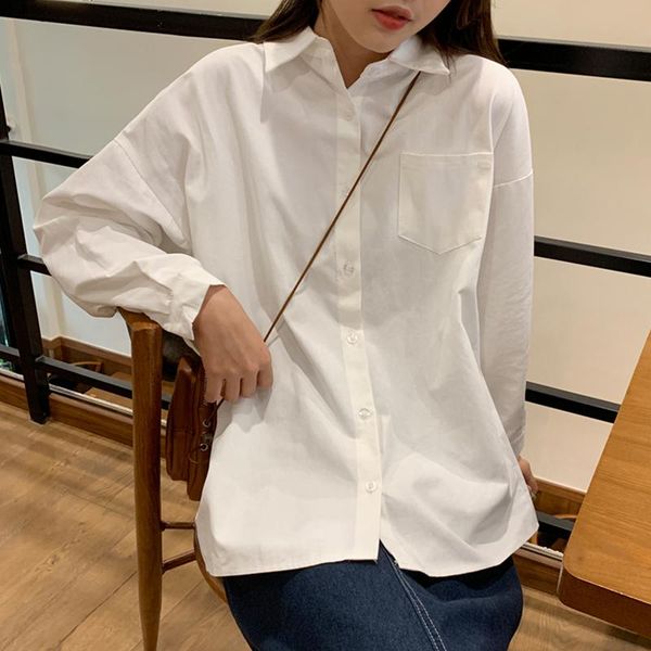 women long sleeve white blouses & shirt 2021 feminine blouse loose casual turn-down collar style button up female blusas
women long sleeve white blouses & shirt 2021 feminine blouse loose casual turn-down collar style button up female blusas